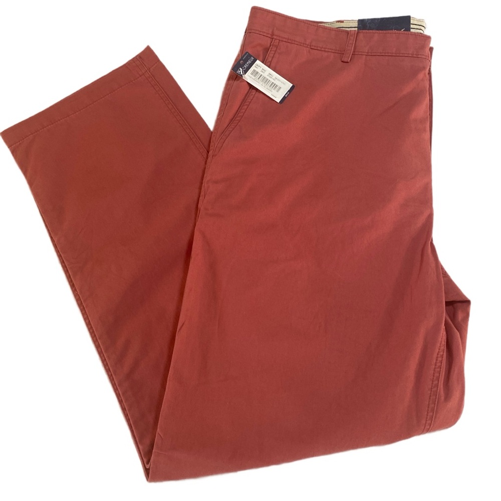 NWT Cremieux‎ Cassis Mens Chino Flat Front Twill Pants 36X30 Salmon